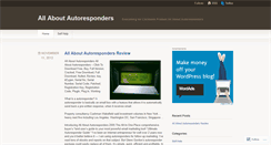 Desktop Screenshot of blogallaboutautoresponders.wordpress.com