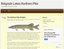 Tablet Screenshot of belgradelakesnorthernpike.wordpress.com