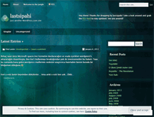 Tablet Screenshot of lastsipahi.wordpress.com