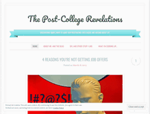 Tablet Screenshot of postcollegerevelations.wordpress.com