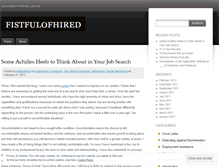 Tablet Screenshot of fistfulofhired.wordpress.com
