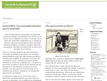 Tablet Screenshot of corralmatematico.wordpress.com