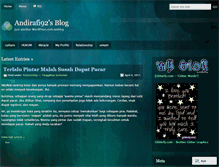 Tablet Screenshot of andirafi92.wordpress.com