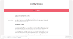 Desktop Screenshot of hildaw.wordpress.com