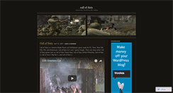 Desktop Screenshot of callofduty.wordpress.com