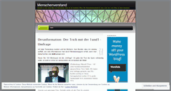 Desktop Screenshot of menschenverstand.wordpress.com