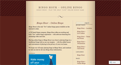 Desktop Screenshot of bingohour.wordpress.com