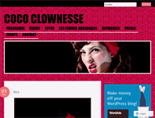 Tablet Screenshot of cococlownesse.wordpress.com