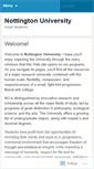 Mobile Screenshot of nottingtonu.wordpress.com