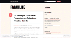 Desktop Screenshot of fajarlife.wordpress.com