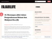 Tablet Screenshot of fajarlife.wordpress.com