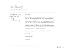 Tablet Screenshot of forlizzy.wordpress.com