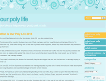 Tablet Screenshot of ourpolylife.wordpress.com