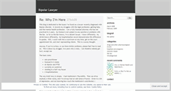 Desktop Screenshot of bipolarlawyer.wordpress.com