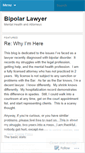 Mobile Screenshot of bipolarlawyer.wordpress.com