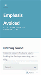 Mobile Screenshot of emphasisavoided.wordpress.com