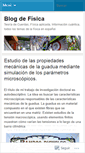 Mobile Screenshot of blogdefisica.wordpress.com