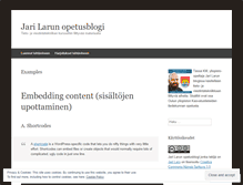 Tablet Screenshot of jarinopetus.wordpress.com