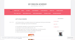 Desktop Screenshot of myenglishacademy.wordpress.com