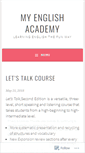 Mobile Screenshot of myenglishacademy.wordpress.com