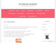 Tablet Screenshot of myenglishacademy.wordpress.com