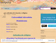 Tablet Screenshot of luchycruz.wordpress.com
