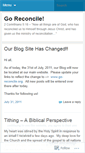 Mobile Screenshot of goreconcile.wordpress.com