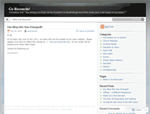 Tablet Screenshot of goreconcile.wordpress.com
