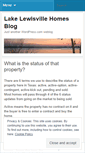 Mobile Screenshot of lakelewisville.wordpress.com