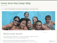 Tablet Screenshot of greenacresdaycamp.wordpress.com