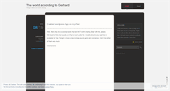 Desktop Screenshot of gerhardstrasse.wordpress.com