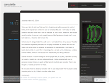 Tablet Screenshot of caroulette.wordpress.com