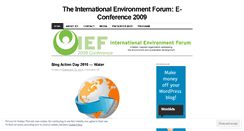 Desktop Screenshot of iefconf2009.wordpress.com