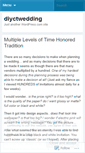 Mobile Screenshot of diyctwedding.wordpress.com