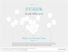 Tablet Screenshot of diyctwedding.wordpress.com