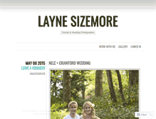 Tablet Screenshot of laynesizemore.wordpress.com