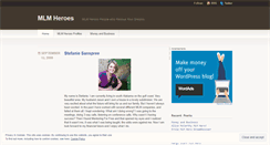 Desktop Screenshot of mlmheroes.wordpress.com