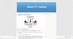 Desktop Screenshot of nanny911casting.wordpress.com