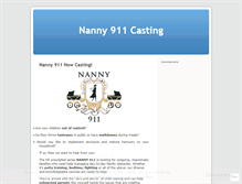 Tablet Screenshot of nanny911casting.wordpress.com