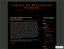 Tablet Screenshot of circleofdiscipline.wordpress.com