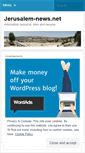 Mobile Screenshot of jerusalemnewsnet.wordpress.com