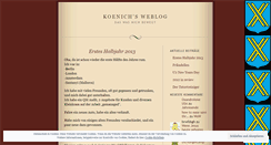 Desktop Screenshot of koenich.wordpress.com