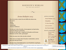 Tablet Screenshot of koenich.wordpress.com