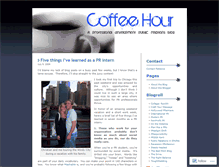 Tablet Screenshot of coffeehour.wordpress.com