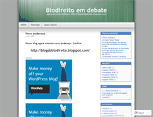 Tablet Screenshot of biodireito.wordpress.com