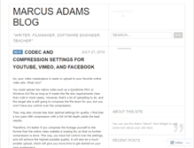 Tablet Screenshot of marcusadams.wordpress.com