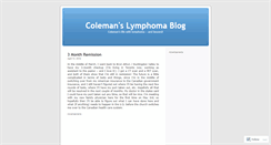 Desktop Screenshot of colemanlymphoma.wordpress.com