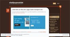Desktop Screenshot of oladipuposaidat.wordpress.com