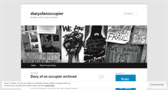 Desktop Screenshot of diaryofanoccupier.wordpress.com