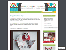 Tablet Screenshot of beautifulpapercreations.wordpress.com